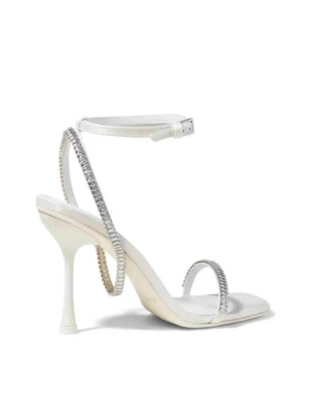 Jonathan Simkhai Luxon Crystal Harness Sandals White, Size EU41, NEW+DustBag